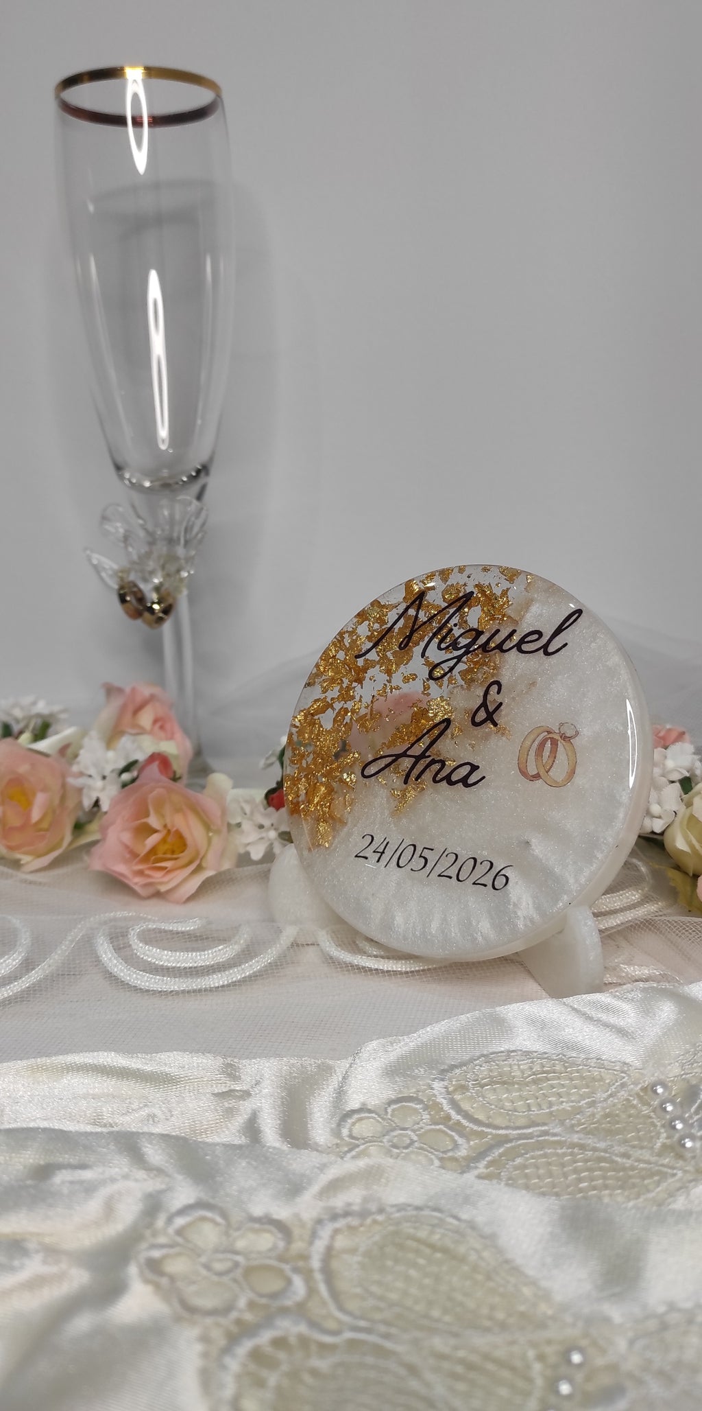 RECORDATORIO EN RESINA - BODAS Y EVENTOS ESPECIALES