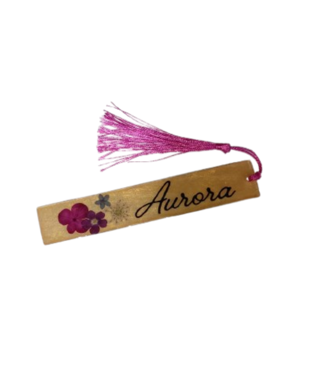 MARCAPÁGINAS FLORAL EN RESINA