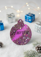 BOLA DE NAVIDAD EN RESINA (TINTA)