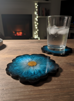 POSAVASOS FLOR EN RESINA