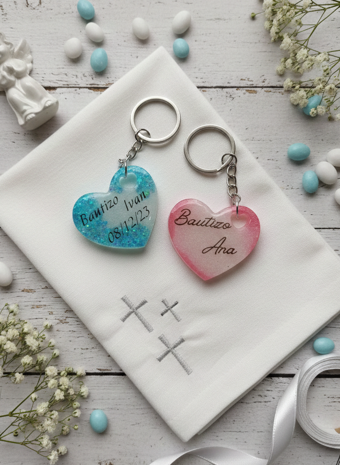 LLAVERO DE RESINA - BODAS Y EVENTOS ESPECIALES