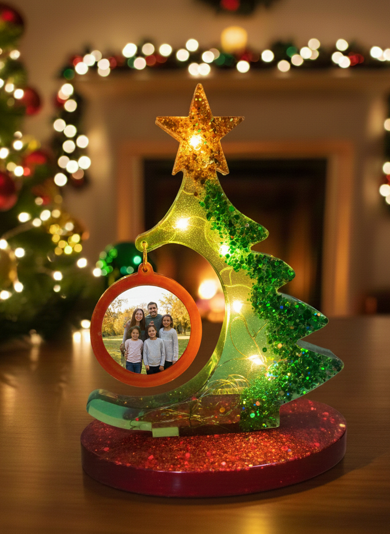 ÁRBOL DE NAVIDAD EN RESINA PERSONALIZADO