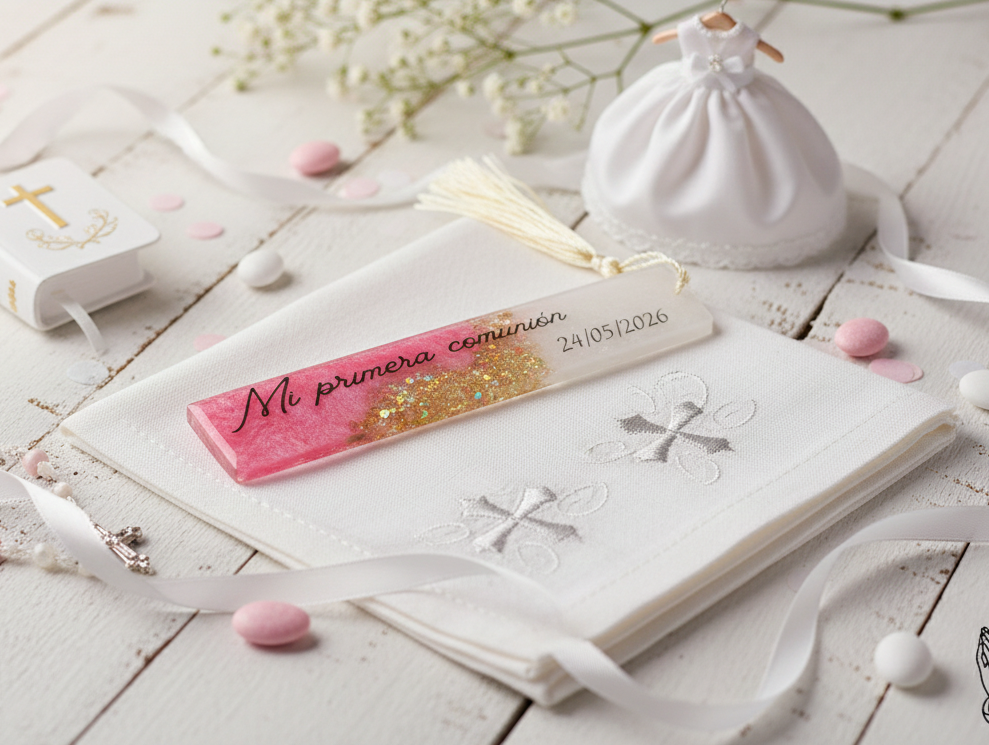 MARCAPÁGINAS EN RESINA PERSONALIZADO - BODAS Y EVENTOS ESPECIALES