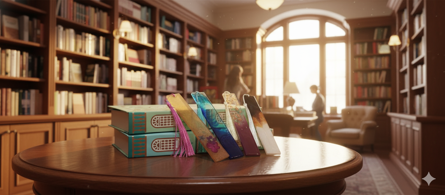 MARCAPÁGINAS TRICOLOR EN RESINA