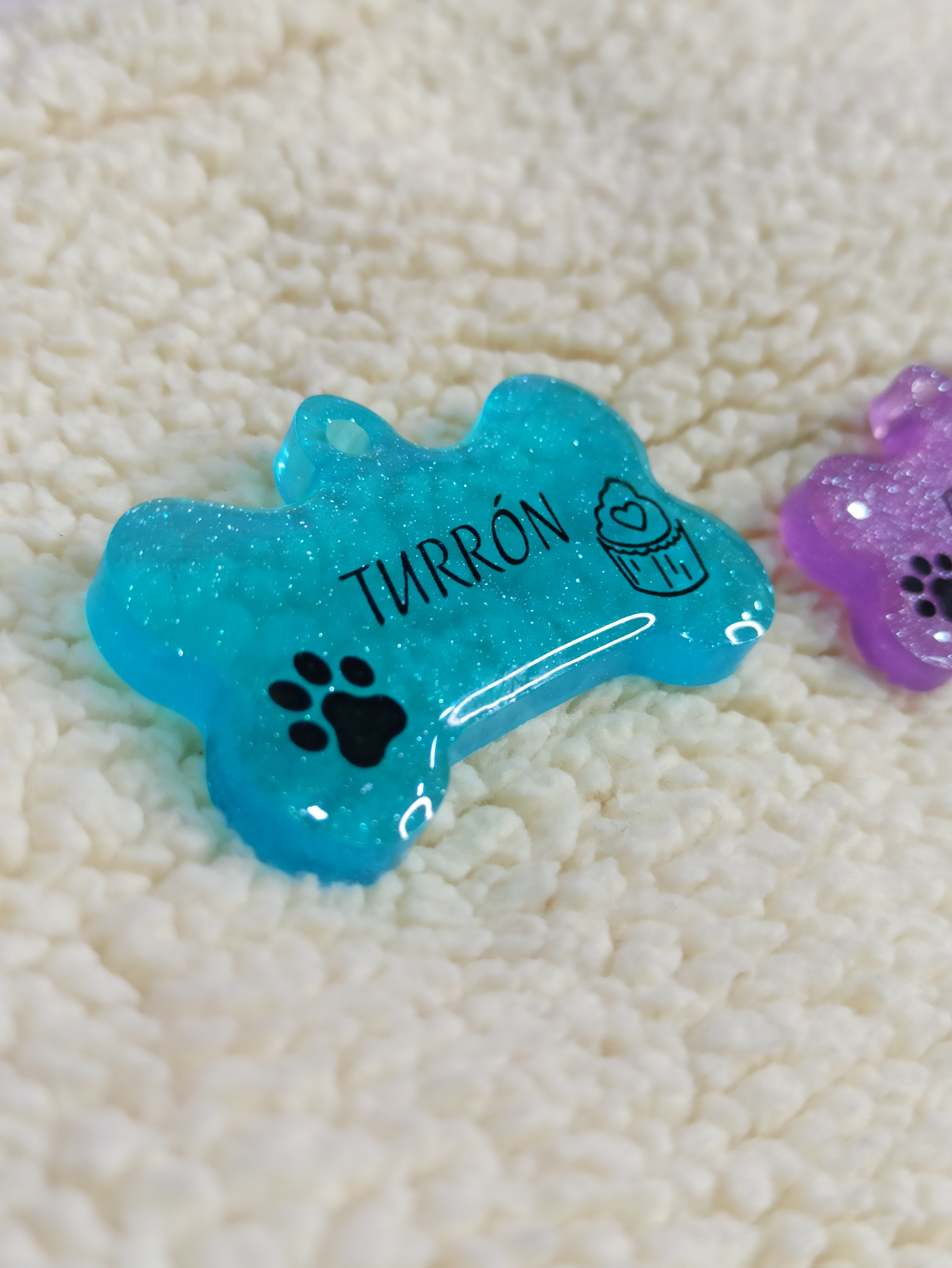 PLACA MASCOTA EN RESINA (TINTA)